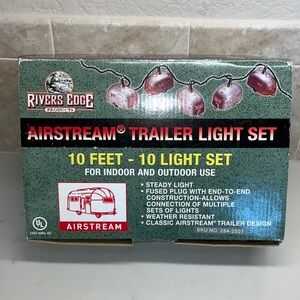 Rivers Edge Airstream Trailer 10 Foot Long 10 Lights Each Set Two Strands New